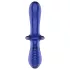Satisfyer Double Crystal - dubbele dildo - glas - blauw