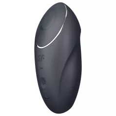   Satisfyer - 2-in-1 clitoris vibrator - Tap & Climax 1 - zwart