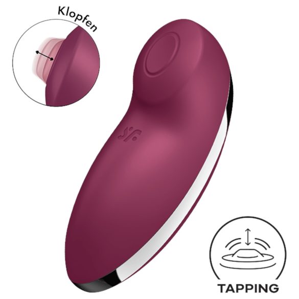 Satisfyer Tap & Climax 2 - 2in1 clitoris stimulator & vibrator (rood)