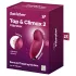 Satisfyer Tap & Climax 2 - 2-in-1 clitorisstimulator en vibrator (rood)