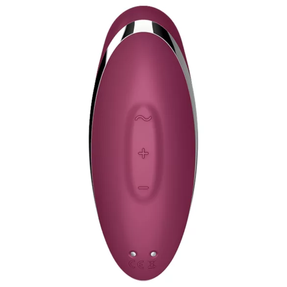 Satisfyer Tap & Climax 2 - 2-in-1 clitorisstimulator en vibrator (rood)