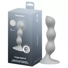Satisfyer Triple Ball-R - dildo met kralen - grijs