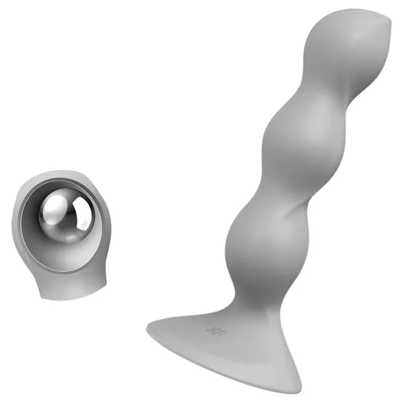 Satisfyer Triple Ball-R - dildo met kralen - grijs