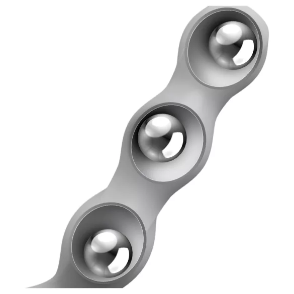 Satisfyer Triple Ball-R - dildo met kralen - grijs