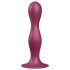 Satisfyer Double Ball-R - Zuignap gewicht dildo (rood)