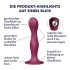 Satisfyer Double Ball-R - Zuignap gewicht dildo (rood)