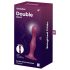Satisfyer Double Ball-R - Zuignap gewicht dildo (rood)