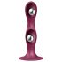 Satisfyer Double Ball-R - Zuignap gewicht dildo (rood)