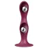 Satisfyer Double Ball-R - dildo met zuignap - verzwaard - rood