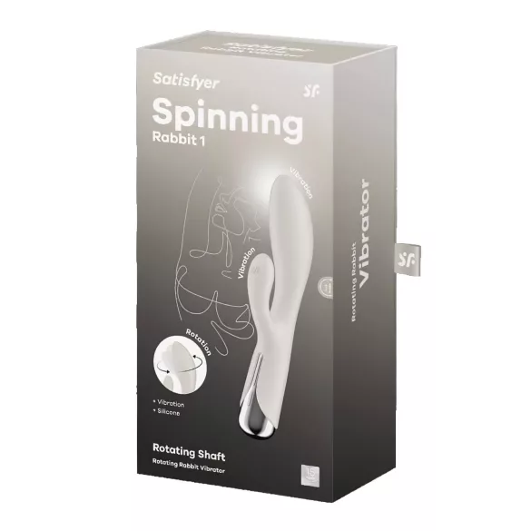 Satisfyer Spinning Rabbit 1 - roterende vibrator met clitorisstimulator (beige)