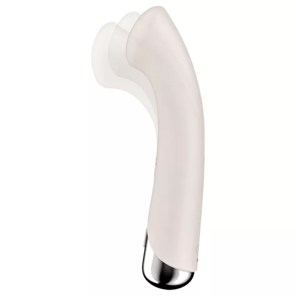 Satisfyer - G-spot vibrator met roterende kop - siliconen - beige