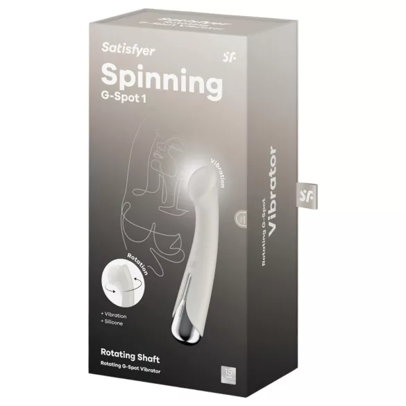 Satisfyer - G-spot vibrator met roterende kop - siliconen - beige