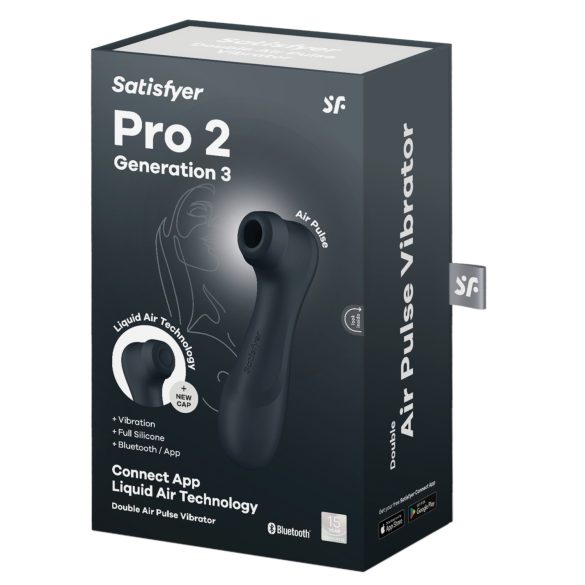 Satisfyer Pro2 Gen3 - luchtdruk clitorisstimulator - smart - donkergrijs