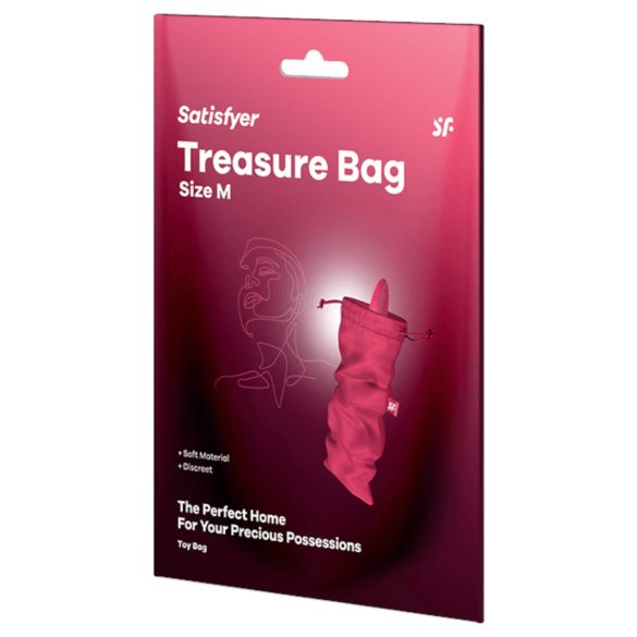 Satisfyer Treasure Bag M - discrete opbergtas - medium (roze)