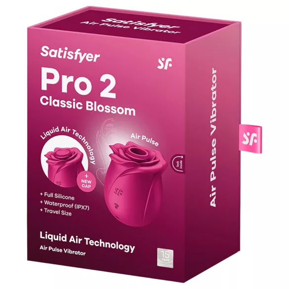 Satisfyer Pro 2 Classic Blossom - luchtdruk clitorisstimulator - rood