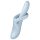 Satisfyer Heat Flex 4 - verwarmde clitoris vibrator met arm (zilver)