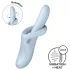 Satisfyer Heat Flex 4 - verwarmende vibrator met clitorisstimulator (blauw)