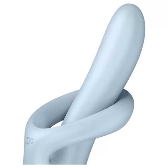Satisfyer Heat Flex 4 - verwarmende vibrator met clitorisstimulator (blauw)