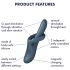 Satisfyer Heat Flex 4 - verwarmde clitorisstimulator met arm (grijs)