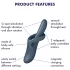 Satisfyer Heat Flex 4 - flexibel vibrator met verwarmde clitorisarm - grijs