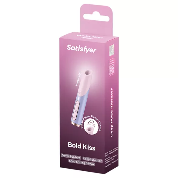 Satisfyer Bold Kiss - luchtdruk lipstick vibrator (roze)