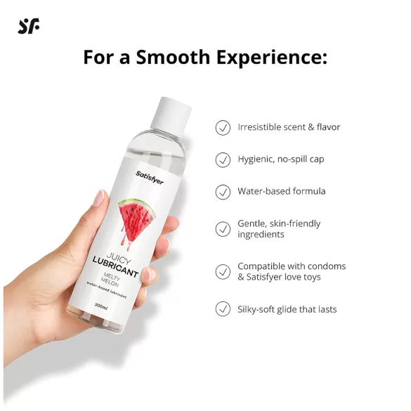 Satisfyer - glijmiddel met smaak - watermeloen - 300ml