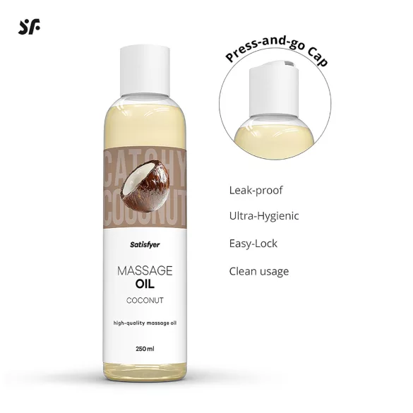 Satisfyer - massageolie - kokosgeur - 250ml
