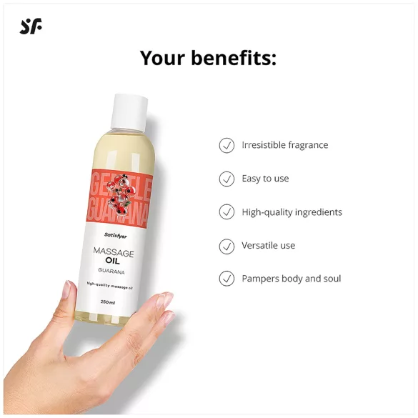 Satisfyer - massageolie - guarana - 250ml