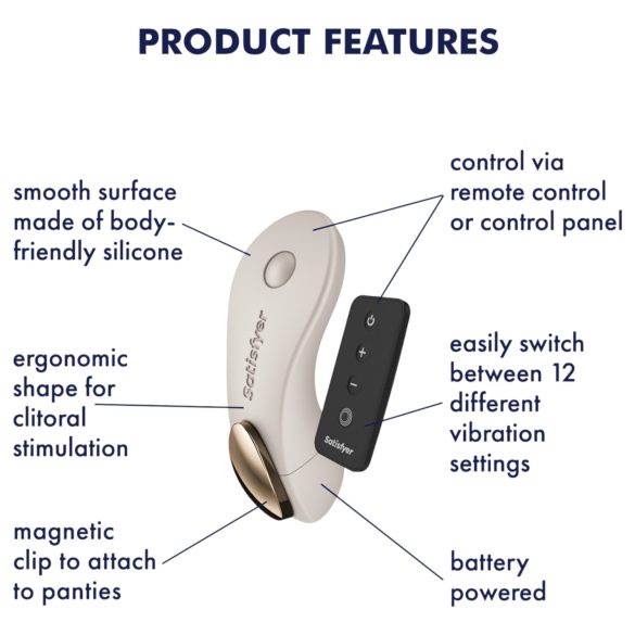 Satisfyer - slipvibrator - discreet - wit