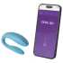 We-Vibe Sync Go - App-gestuurde koppelsvibrator (turkoois)