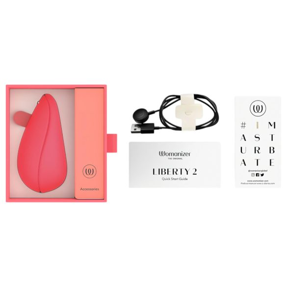 Womanizer Liberty 2 - oplaadbare luchtdrukclitorisstimulator (roze)