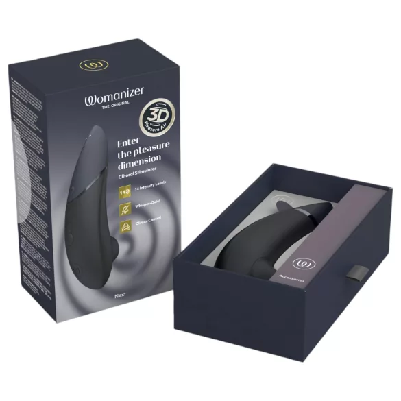 Womanizer Next - luchtdruk clitorisstimulator - oplaadbaar - zwart