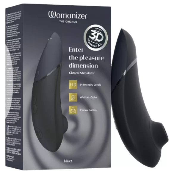 Womanizer Next - luchtdruk clitorisstimulator - oplaadbaar - zwart