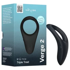   We‑Vibe Verge 2 - App‑gestuurde vibrerende penisring voor mannen (zwart)