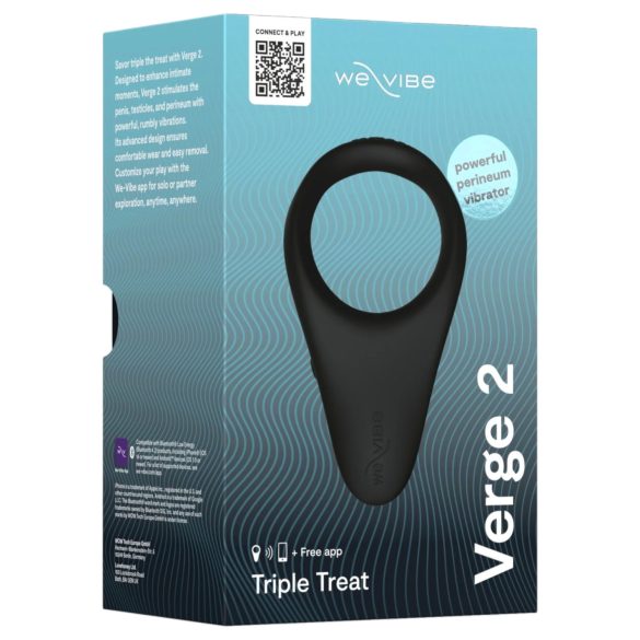 We-Vibe Verge 2 - slimme vibrerende penisring (zwart)