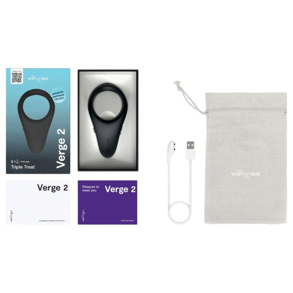 We-Vibe Verge 2 - slimme vibrerende penisring (zwart)