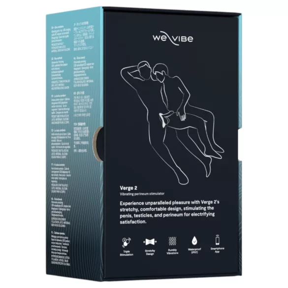We‑Vibe Verge 2 - App‑gestuurde vibrerende penisring voor mannen (zwart)