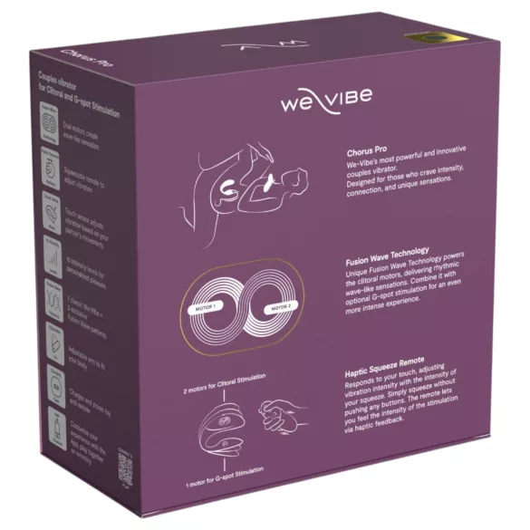 We-Vibe Chorus Pro - App- en afstandsbediening koppelvibrator (zwart)