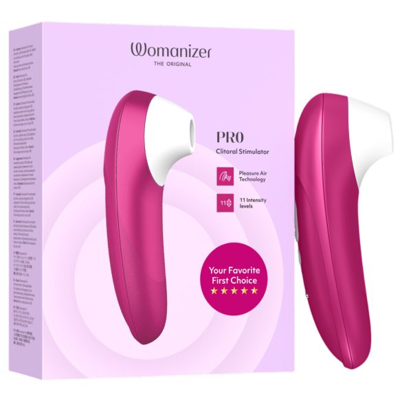 Womanizer Pro - clitorisstimulator met luchtdrukgolf - roze