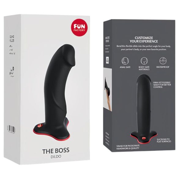 Fun Factory The Boss Stub - dildo met zuignap (zwart)