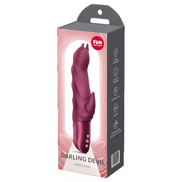Fun Factory Darling Devil - vibrator met clitorisstimulator (rood)