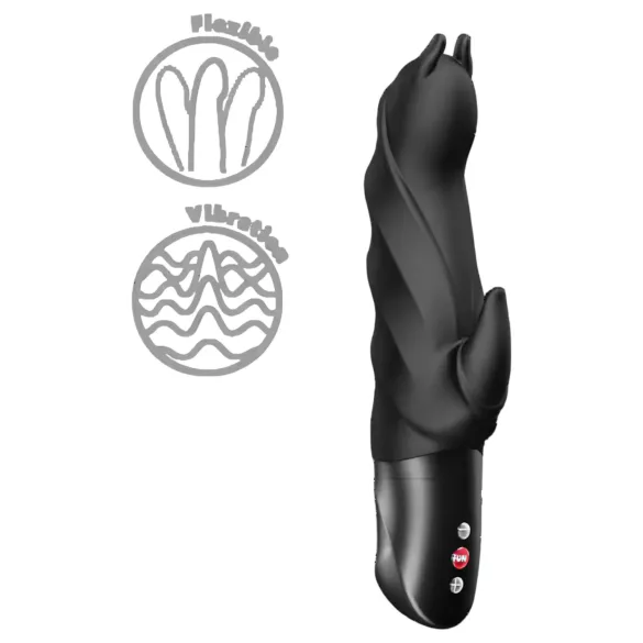Fun Factory Darling Devil - vibrator met clitorisstimulatie (zwart)