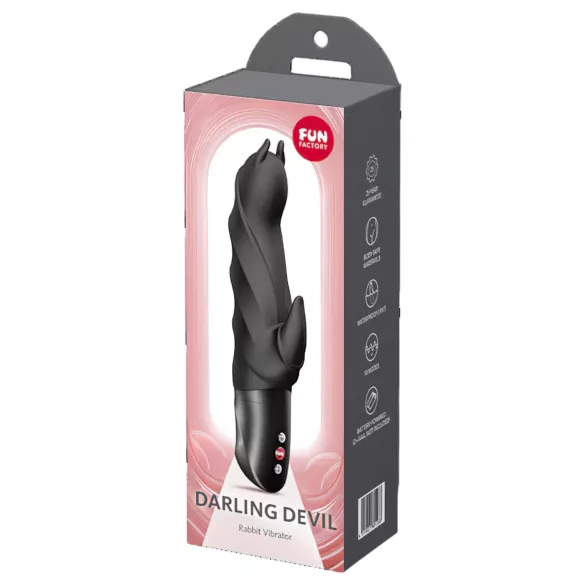 Fun Factory Darling Devil - vibrator met clitorisstimulatie (zwart)