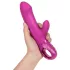 Fun Factory Bi Stronic Embrace - stotende vibrator met clitorisstimulator (roze)