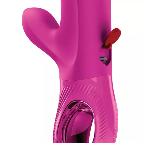 Fun Factory Bi Stronic Embrace - stotende vibrator met clitorisstimulator (roze)
