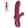 Fun Factory Bi Stronic Curve - stotende vibrator met clitorisstimulator (rood)