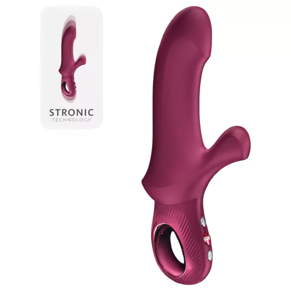 Fun Factory Bi Stronic Curve - stotende vibrator met clitorisstimulator (rood)