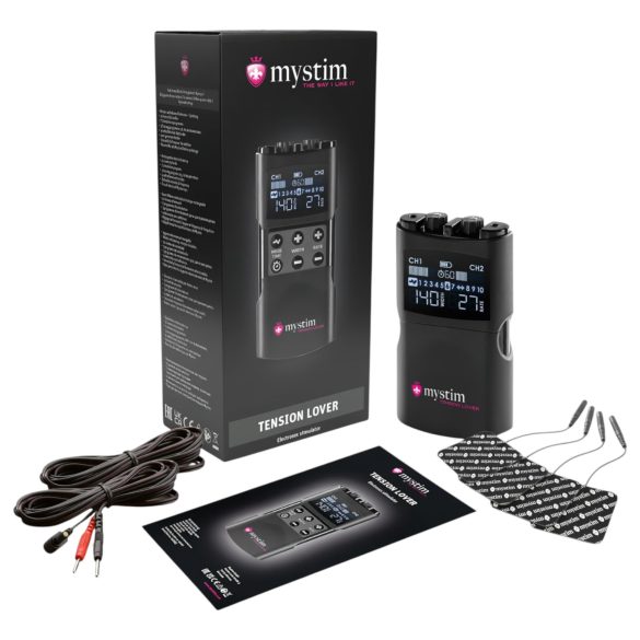 mystim Tension Lover 2 - digitale elektroset (zwart)