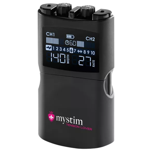 mystim Tension Lover 2 - elektro stimulatie set - digitaal - zwart