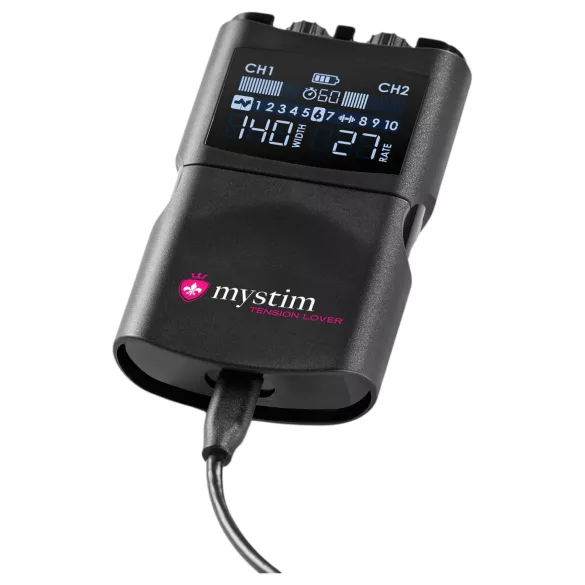 mystim Tension Lover 2 - elektro stimulatie set - digitaal - zwart